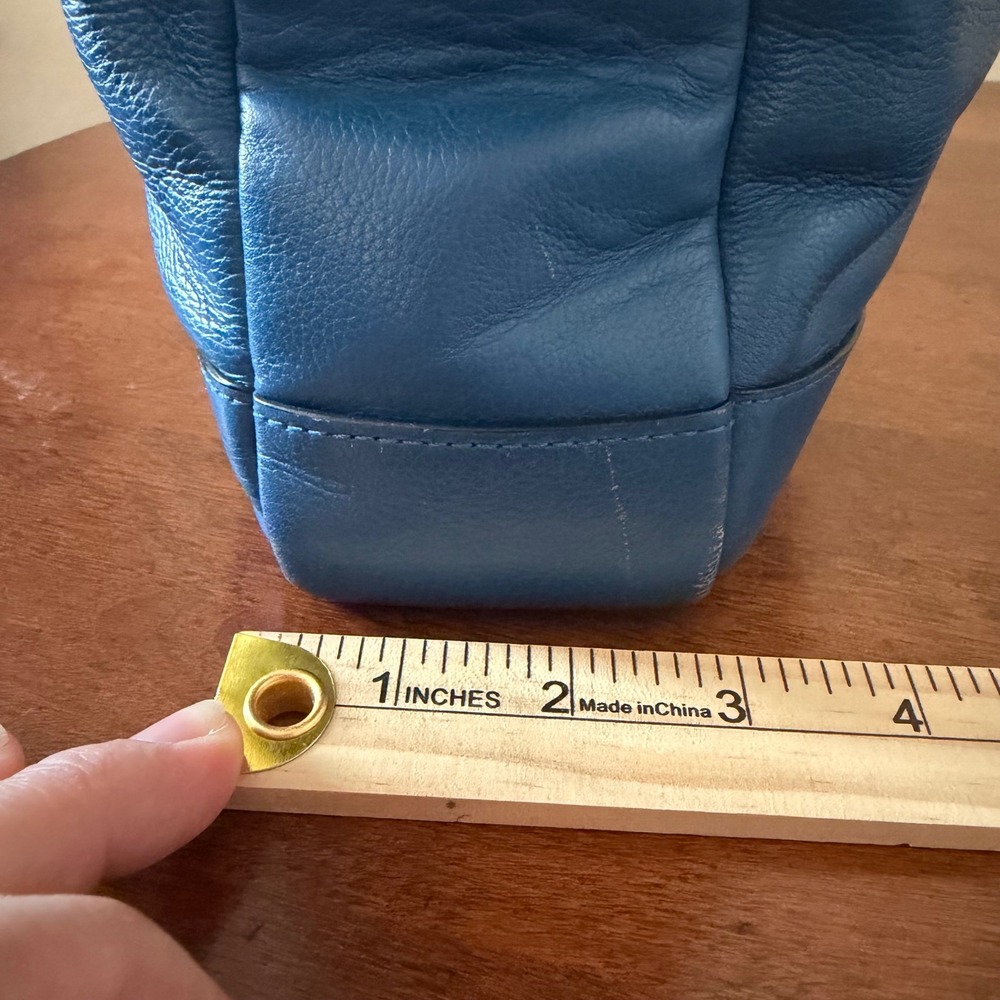 Coach Metropolitan Slim Briefcase Blue Leather Laptop Bag, Tote, Messenger bag - Picture 10 of 16